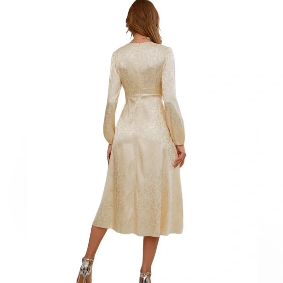 ‼️ SALE ‼️ Silk A-line Dress - Picture 2 of 4